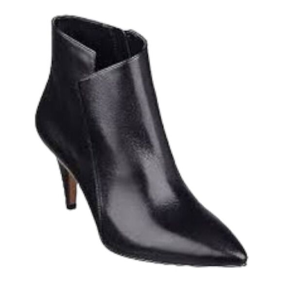Nine West Women’s Jetlag Booties in the Size 9.5M in Black Leather - Picture 2 of 13
